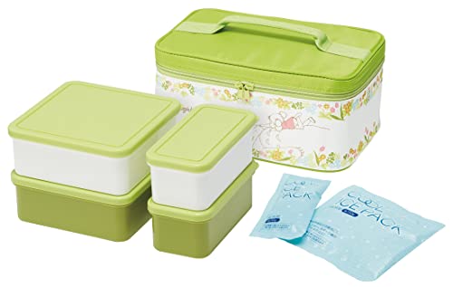 スケーター (skater) 行楽 弁当箱 保冷バッグ付 保冷剤付 となりのトトロ メイといっしょ 日本製 3440ml スタジオジブリ KCPC4-A