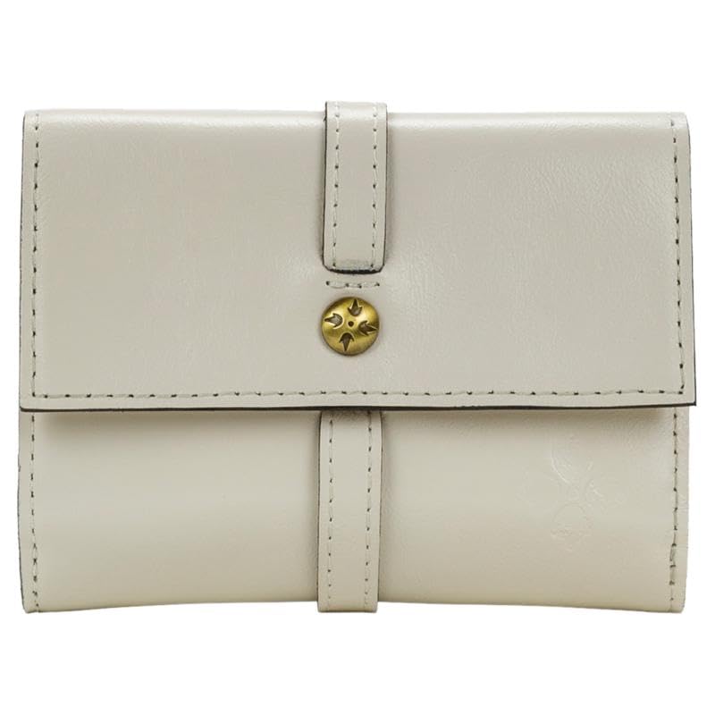 Patricia Nash Olmetta Leather Wallet, Small Square Bi-fold, RFID Protected (Latte)