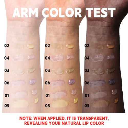 Image of WanTuoluo 6 Pcs Summer Ultra-Hydrating Lip Gloss Set with Vitamin Oils | Fruit Flavored