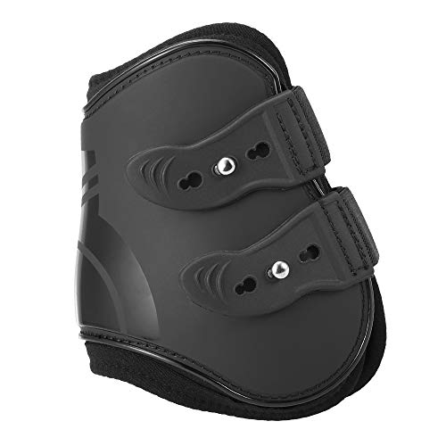 KKmoon 2 PCS Botas de perna de cavalo ajustáveis ​​Proteção de perna traseira equina Proteção de ten