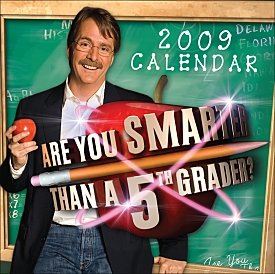 Are You Smarter Than a Fifth Grader 2009 page par jour Calendrier