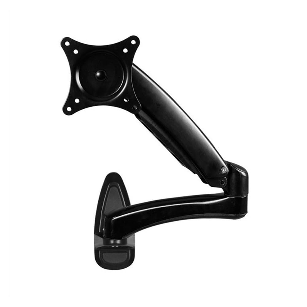 SaryEdge Height - Adjustable Monitor Stand Arm Monitor Wall Mount for 15-32 inch Screens, Gas Spring Single Wall Mount Monitor Arm Holds up to 17.6lbs, VESA 75,Black