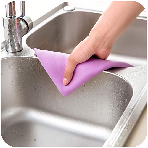 10pcs tableta de paño de cocina absorbe el agua y los toallitas de lana sin eliminar el vidrio limpia la cocina de la cocina de la toalla (Color : 40x30cm, Specification : 10pcs)