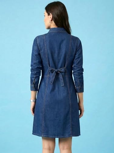 Image of ADDYVERO Women Balloon Sleeve Viscose Rayon Fit & Flare Printed Dress Detailing Above Knee /Mini