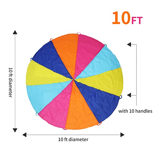 Image of 10ft Play Parachute, Play Parachute Toy for Kids