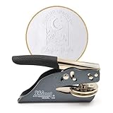 JUST REFINE Ex Libris Prägestempel personalisiert – Buch Prägestempel für Papier – Individuelles Motiv mit Namen – Geschenkidee für Leser & Bibliothek (Eloria)