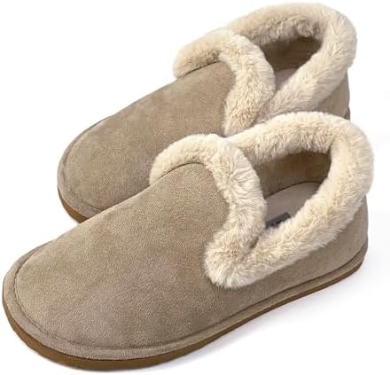JOMIX Winterpantoffels voor dames, warme bontpantoffels, elegante