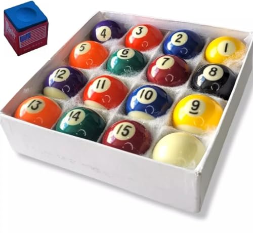 Jogo De Bolas Profissionais P/Sinuca Bilhar 52mm+branca+giz