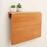 L-ROM Mesa Plegable Montado En La Pared Plegable Escritorio De La Computadora Montado En La Pared Mesa De Hoja Abatible Mesa De Comedor De Cocina Escritorio De Mesa Plegable para El Hoga