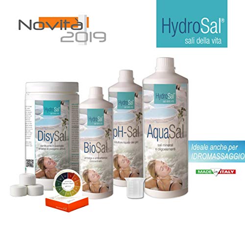 HYDROSAL Set of Products for Thermal Water and Oxygen Kit OXI - Ideal for Pool and Hydromassage (Teuco, Jacuzzi, Dimhora, Intex, Bestway, ECC.) Immediate shipping