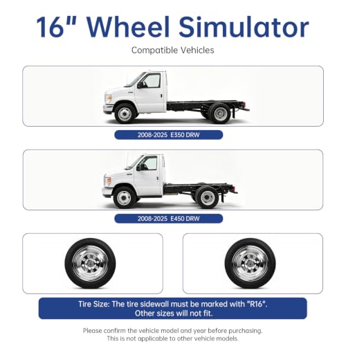 BLACKBISON Heavy-Duty Bolt-On RV Wheel Covers