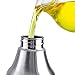 Olive Oil Vinegar Dispenser Cruet Leak Proof Oil Pourer Oil Sauce Bottles Unbreakable Stainless Steel Olive Oil Container Pot,Big Capacity Precise Oil Quantity Control for Kitchen & BBQ,35 oz/1000ML