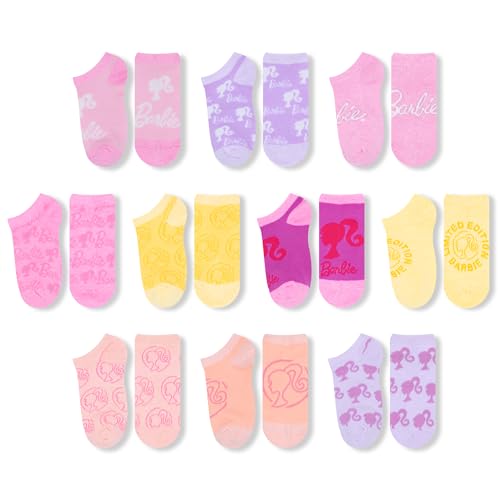 Chaussettes Barbie enfant pour l'école et le sport, lot de 10 paires avec soutien de voûte