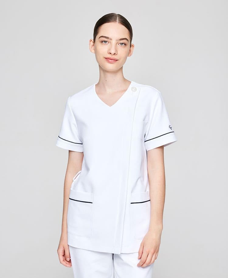 [Classico]671 ジェラート ピケ＆クラシコ:パイピングスクラブトップス