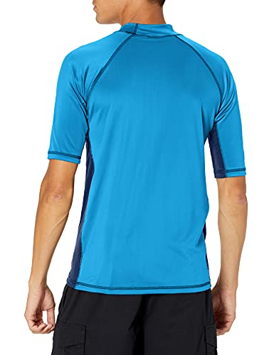 Image of Kanu Surf Men's Fiji UPF 50+ Short Sleeve Sun Protective Rashguard Swim Shirt