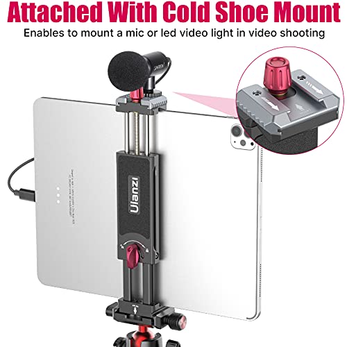 Aluminum Ipad Tripod Holder Mount - U-Pad Iii 7.9-12.9In Metal Ipad Tripod Adapter W Cold Shoe 2 Acra Swiss Qr Mount Adjustable Universal Tablet Clamp Video Recording For Iphone Ipad Air Mini #TOP5