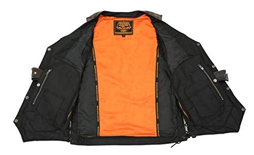 Milwaukee Leather MLM3540 Mens Distressed Leather 10 Pocket Vest Brown3