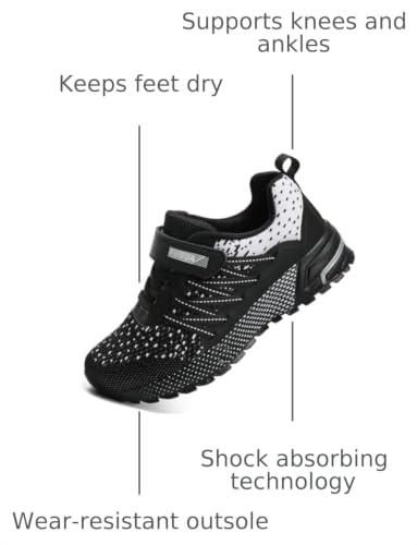 Image of KUBUA Kids Sneakers Lightweight Boys Girls Tennis Shoes | Breathable, Comfortable, Non Slip, Easy to Put On, Running, Walking, Gym, School, Daily Play, Toddler