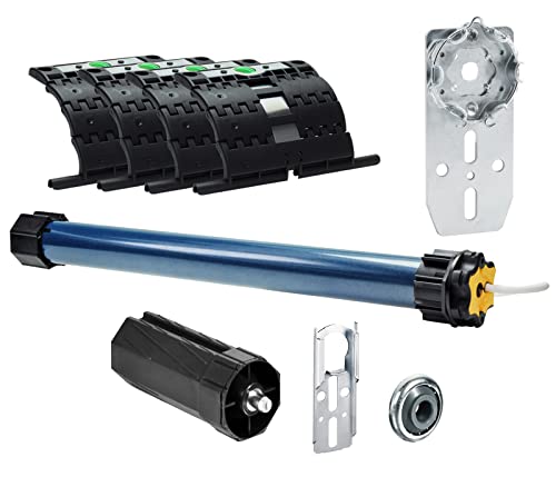 NOBILY Bundle bestehend aus Somfy Rolladenmotor Ilmo 2 50 WT 20Nm/40kg Zugkraft inkl. 4 x Hochschiebesicherung Secublock rapid + Mechanik-SET und Nobily Fertigkastenlager