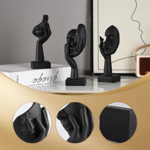 Set de 3 Estatuas Pequeñas Pensador Decoración Abstracta miniatura 5