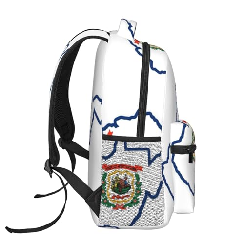Mochila de senderismo EdWal impermeable con mapa de Virginia Occidental 3