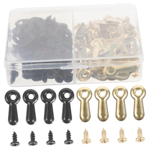 Image of 120pcs Turn Buttons with Screws for Picture Frame Hardware Fasteners for Hanging Photos and Art Easy Installation and Removal