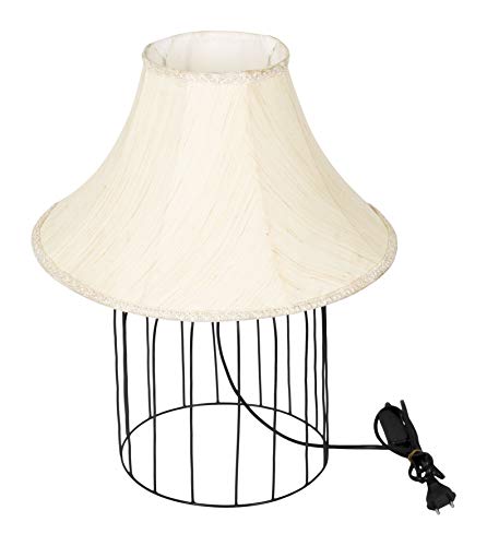 Image of tu casa Designer Off White Table Lamp TB-05 Holder Type- E-27-(Bulb not Included)