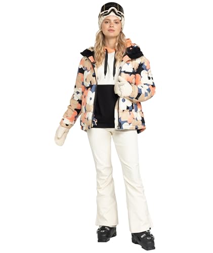 Roxy Women's Alofted Puffy 10k Waterproof, Insulated Snowboard Jacket, Pfas-Free4