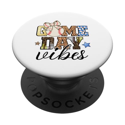 Game Day Vibes Baseball PopSockets PopGrip Adhesivo