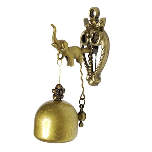 Antique Style Shopkeepers Bell Front Door Porch Bell Holidays Villa Elephant, 5.9x11.5cm