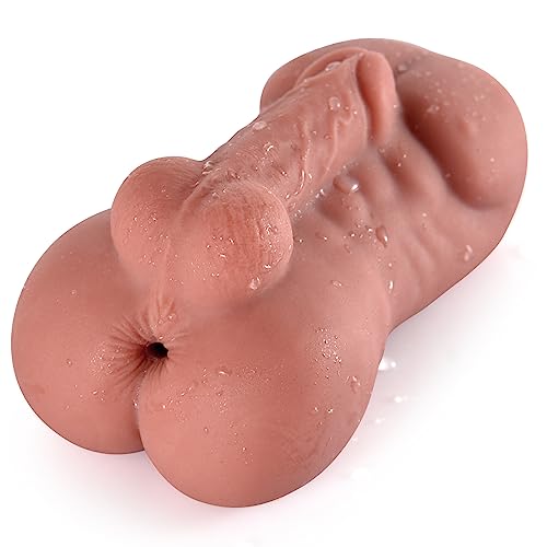 Image of ferch Anal Male Masturbator with Big Anus, 1.2 LB Realistic Butt Masturbator with Plump Hips and Tight Anus for Men Masturbation, Portable Male Sex Toy for Gay Sex