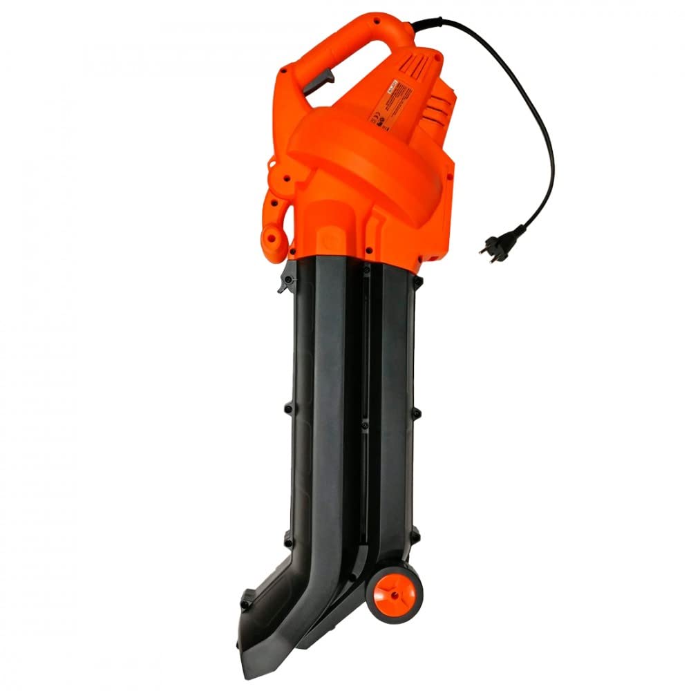 Mediawave Store - Soffiatore Elettrico per Foglie, KRAFTROYAL Aspiratore Trituratore Potenza 2800W con Sacco di Raccolta da 45 litri