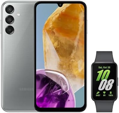 Samsung Combo Celular M15 5G (128GB) - Cinza + Galaxy Fit3 - Graf...