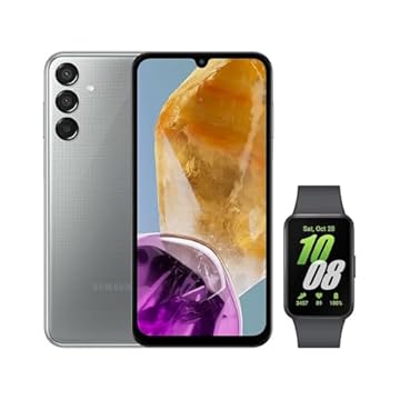 Samsung Combo Celular M15 5G (128GB) - Cinza + Galaxy Fit3 - Grafite