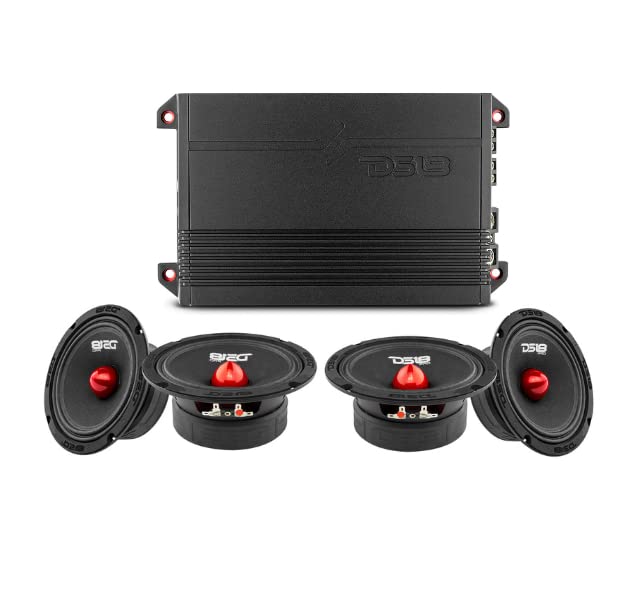 Amazon.com: PRO-GM6.4B Car Audio Speaker Bundle - 4 x 6.5 Midrange
