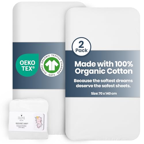 Drap-Housse Lit Bébé 100% Coton Bio Lilly Belly Ultra-Doux