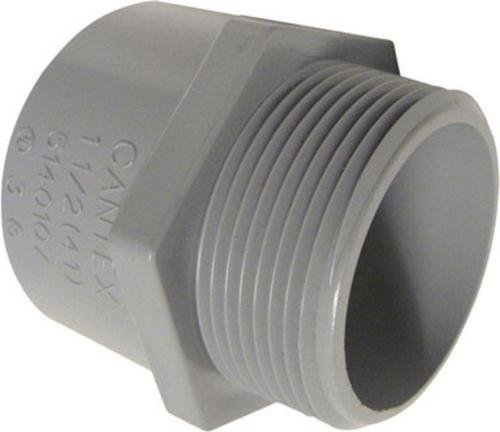 Cantex 1/2 in. Dia. PVC Male Adapter For PVC