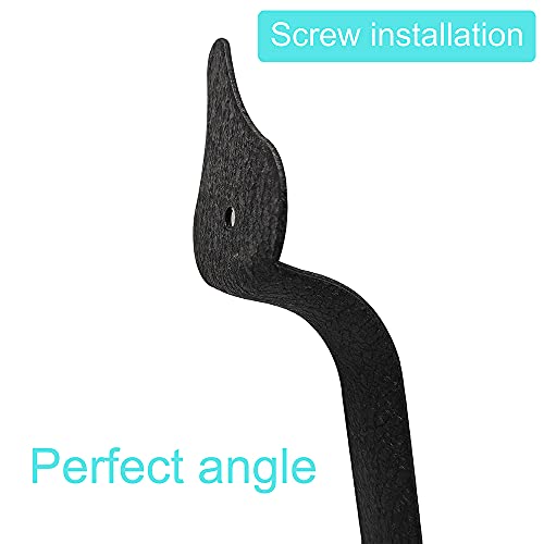 Zekoo A3-GCM5157*2 12 Pcs Steel Decorative Garage Door Hinges Handles Iron Hardware Kit Color Black (Not Magnetic)… thumb #2