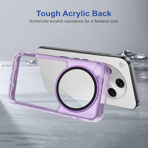 Image of Zapcase Back Case Cover for Oppo Find X8 5G | Compatible for Oppo Find X8 5G Back Cover | Case Cover with Camera Protection | (TPU + PC | Translucent Purple)