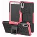 Produktbild LFDZ Sony Xperia L3 Hülle, Abdeckung Cover schutzhülle Tough Strong Rugged Shock Proof Heavy Duty Case Für Sony Xperia L3 Smartphone (Nicht zutreffend Sony Xperia L2),Rosa