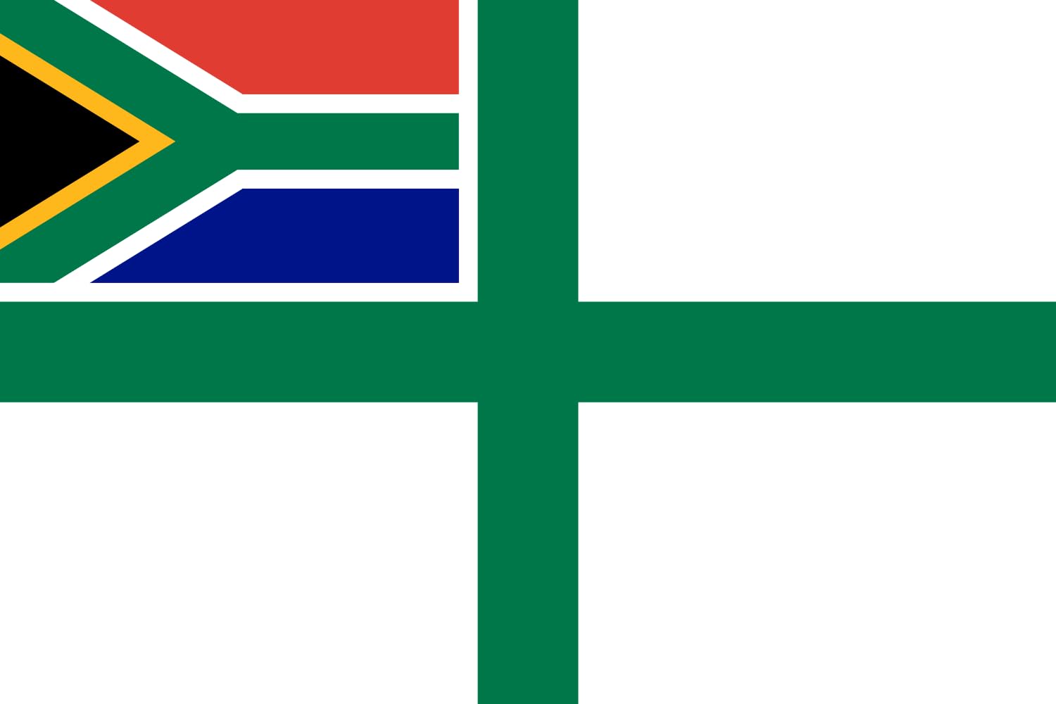 Drapeau XL Naval Ensign of South Africa pavillon paysage anti-déchirure grand format pour le vent