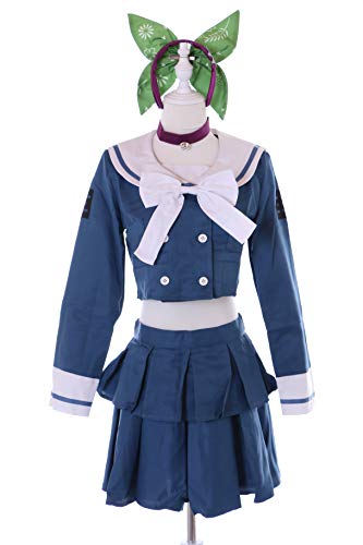Kawaii-Story MN-168 Uniform Set blau 8-Teile Damen Kostüm Cosplay von Tenko Chabashira für Danganronpa Fans (XL)