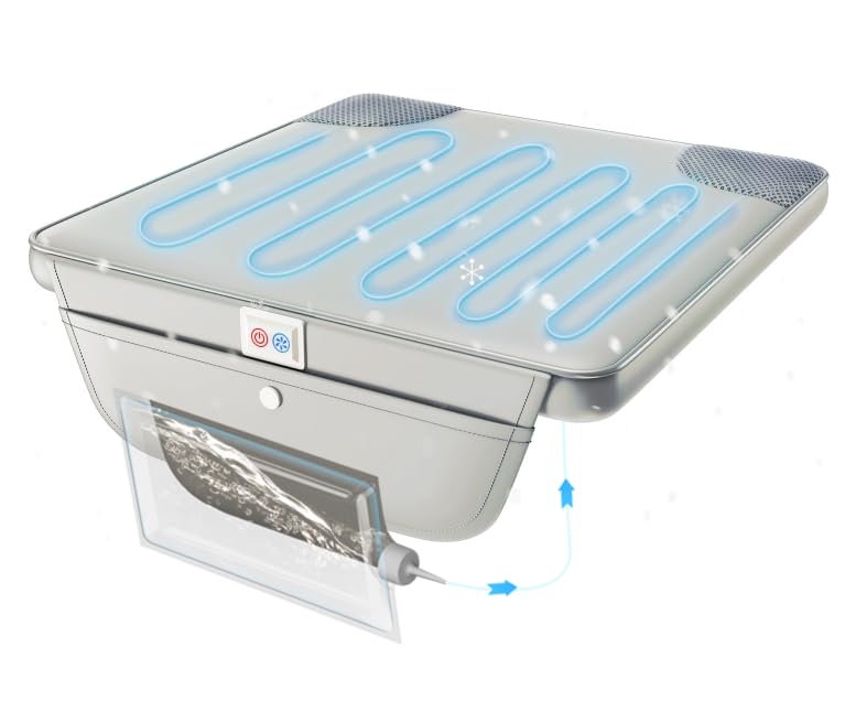 水冷式クールマット 温度制御 USB給電 3段階調節 冷房代替 省エネ 【送風ファン搭載＆水循環冷却】抗菌防水 熱中症対策 ひんやり 軽量 PUレザー×滑り止め設計 静音仕様 車/オフィス/自宅用【正規品】