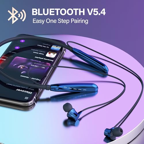 Image of AROMA NB119 Tronix Upto 100 Hr Playtime*,ENC,Fast Charging,Dual Pairing Neckband Bluetooth