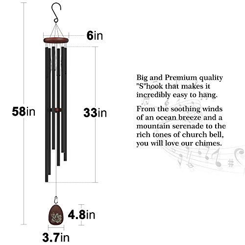 Suntimber Extra Large Wind Chimes Outside Deep Tone, 58" Memorial Sympathy Wind Chime For A Loss Of Loved One,Memorial Sympathy Gift, Wind Chime Outdoor Clearance For Garden,Yard,Patio And Lawn #TOP2
