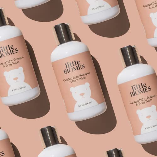 Little Biomes Gentlest Baby Shampoo And Body Wash 2-In-1, Made With Organic Calendula And Rose Water, Fragrance-Free, Hypoallergenic, Microbiome-Friendly Baby Wash (8 Fl. Oz.) #TOP7