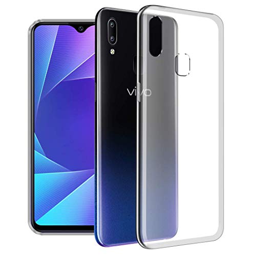 Image of Fashionury Crystal Clear Case for Vivo Y95 | Yellowing Resistance | Transparent TPU Silicone | Raised Camera Lips | Slim Transparent Cover