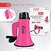 PYLE-PRO Portable Megaphone Speaker Siren Bullhorn - Compact and Battery Operated with 20 Watt Power, Microphone, 2 Modes, PA Sound and Foldable Handle for Cheerleading and Police Use PMP24PK (Pink)