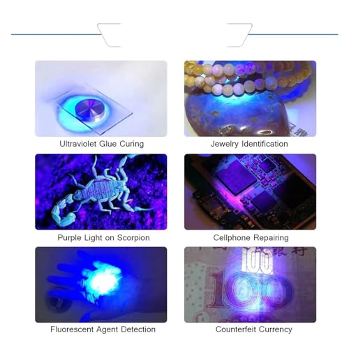Lampa UV do utwardzania żywicy, Wysokoenergetyczna lampa utwardzająca UV USB, 365 nm 385 nm 395 nm 405 nm do naprawy obwodów spawalniczych PCB Szybkie utwardzanie Szybkie utwardzanie Bardziej równomie