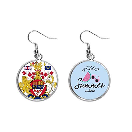Pendientes de sandía de Canadá ligeros y cómodos para verano